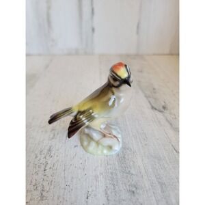 Vintage German Lorenz bird figure Hutschenreuther Golden Crown Kinglet